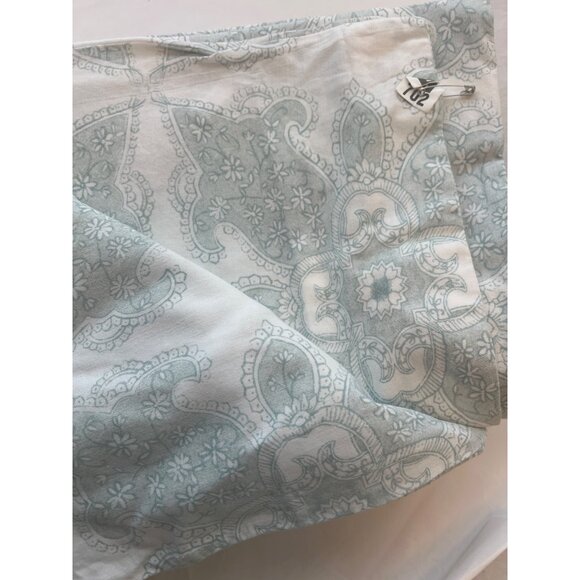 Pottery Barn Aiden Medallion Blue Queen Duvet Cover Set 2 Shams 1 Euro Sham ++ - Picture 8 of 13